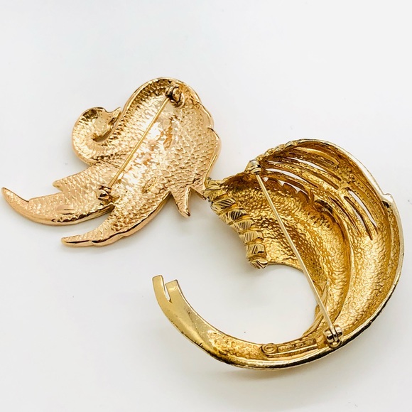 Vintage Signed Brooch Lot Swan - Picture 4 of 10